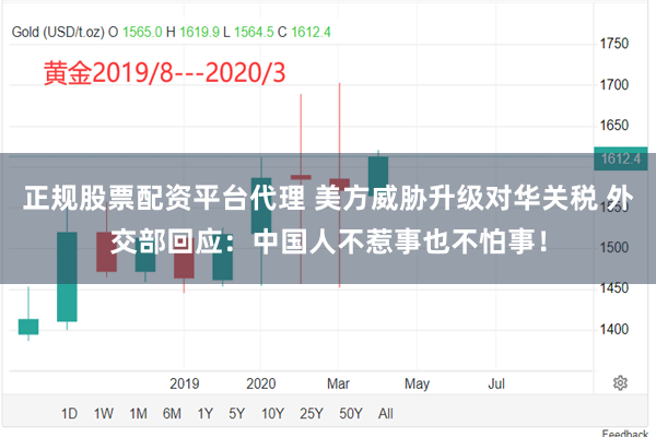 正规股票配资平台代理 美方威胁升级对华关税 外交部回应：中国人不惹事也不怕事！