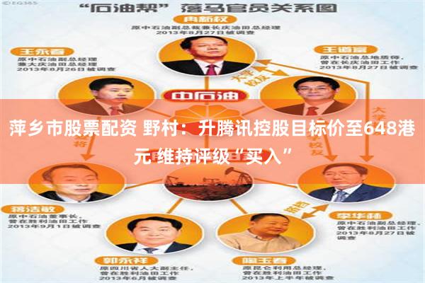 萍乡市股票配资 野村：升腾讯控股目标价至648港元 维持评级“买入”